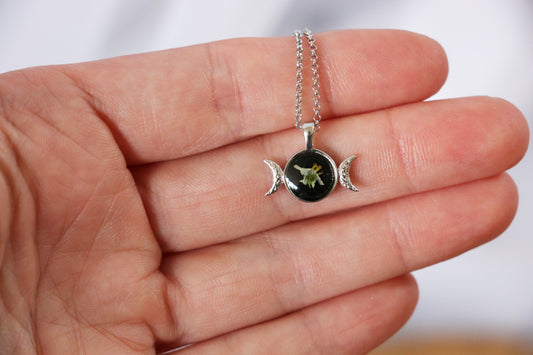 Triple Moon Goddess Necklace