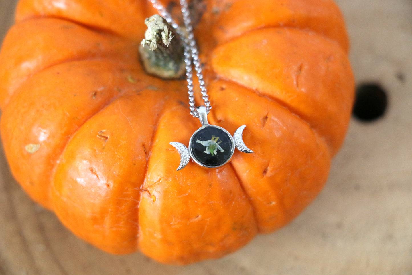 Triple Moon Goddess Necklace