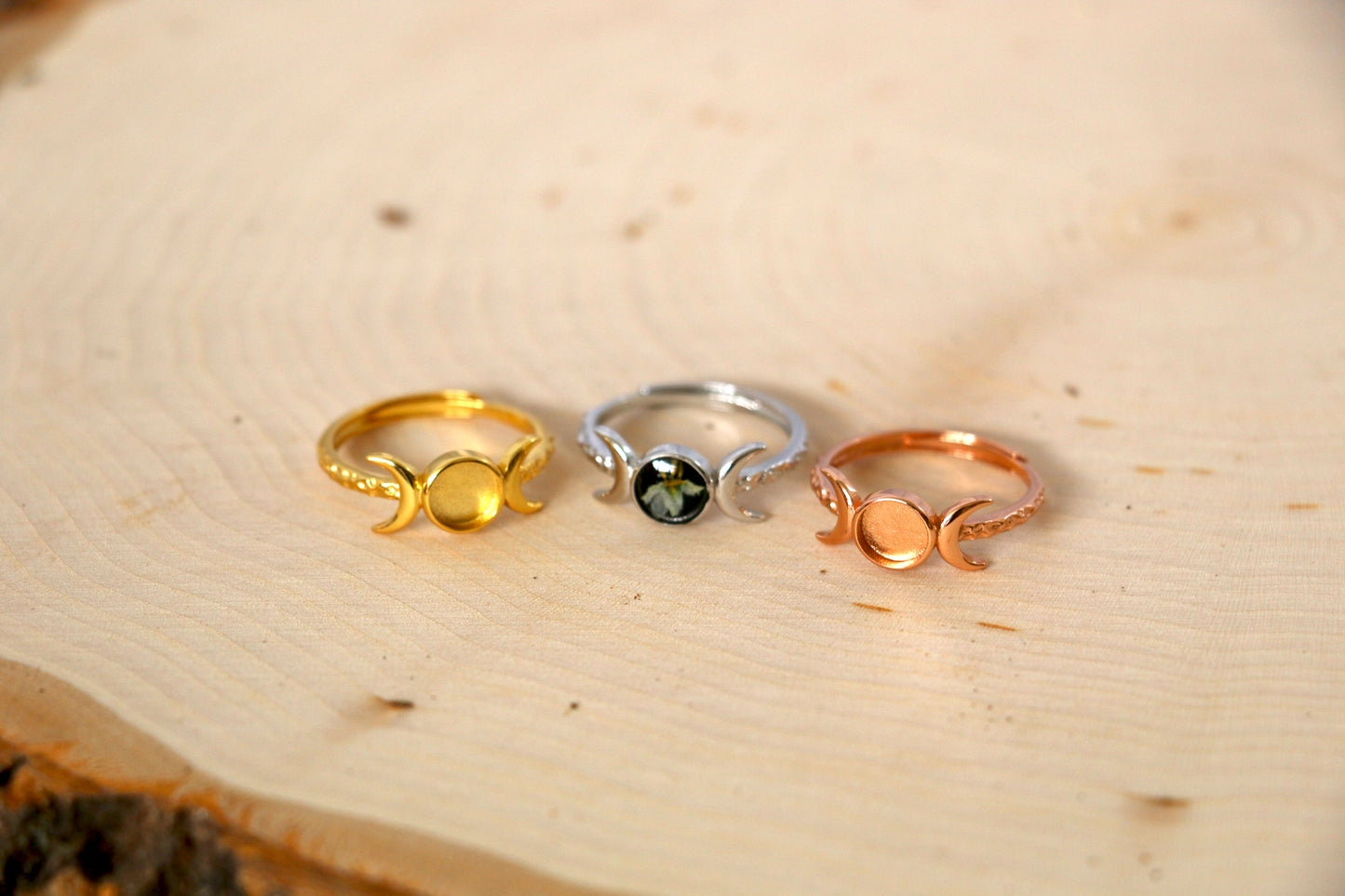 Triple Moon Goddess Ring PRE-ORDER