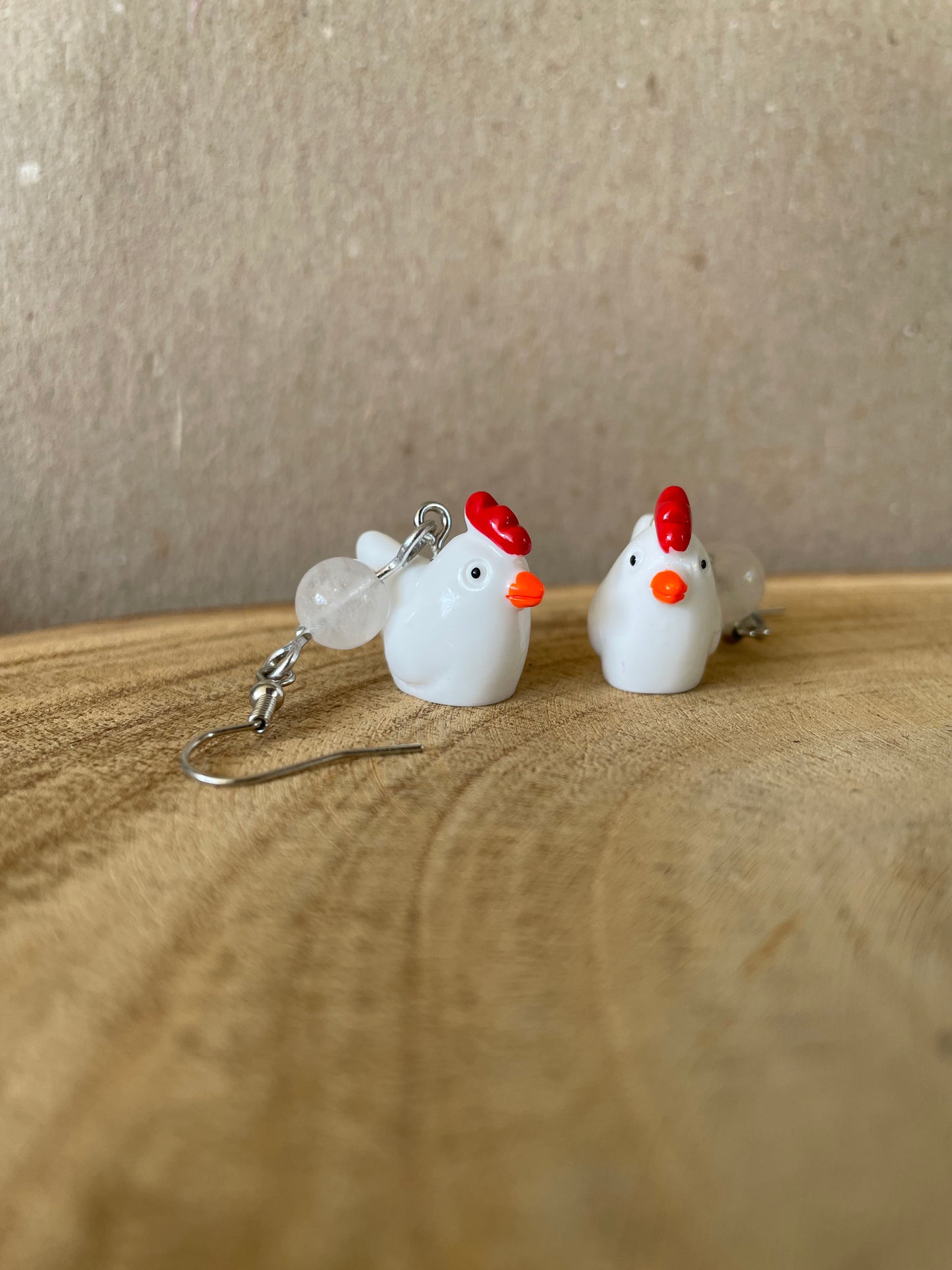 Chicken Earrings