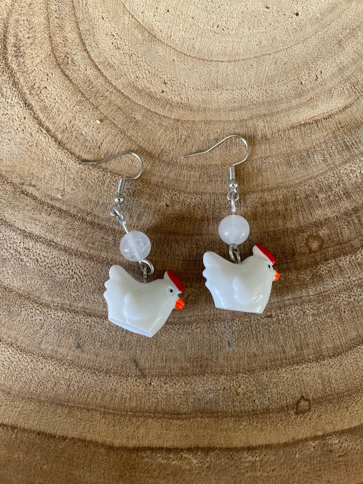 Chicken Earrings